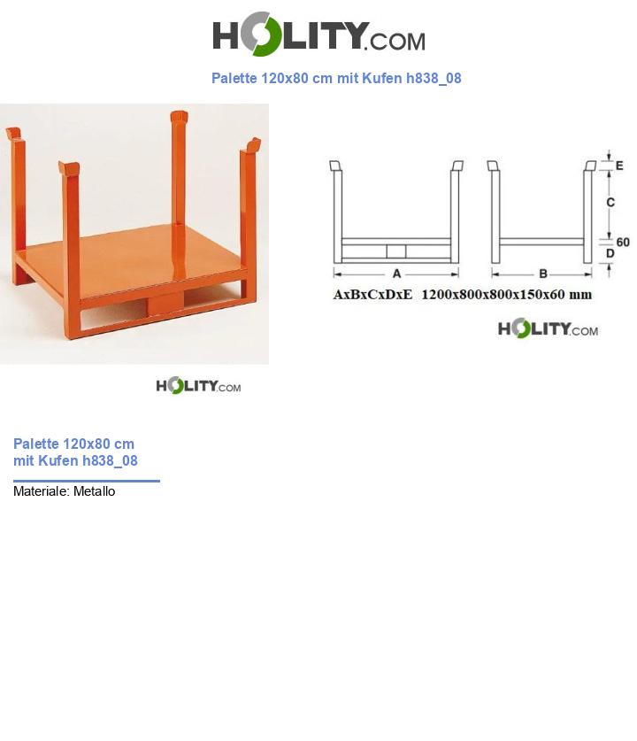 Palette 120x80 cm mit Kufen h838_08