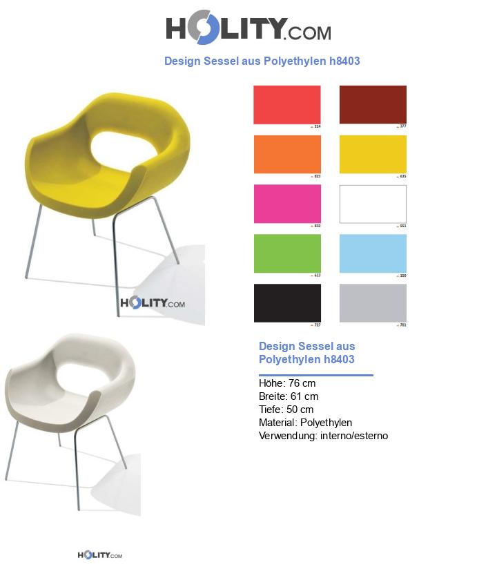 Design Sessel aus Polyethylen h8403