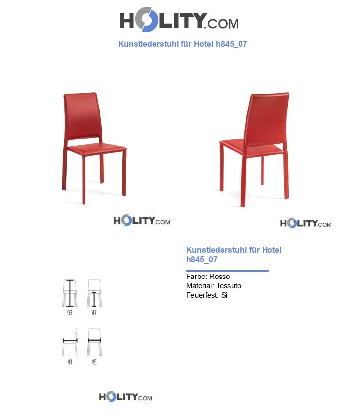 Kunstlederstuhl für Hotel h845_07