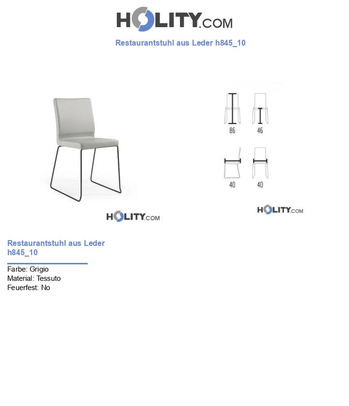 Restaurantstuhl aus Leder h845_10