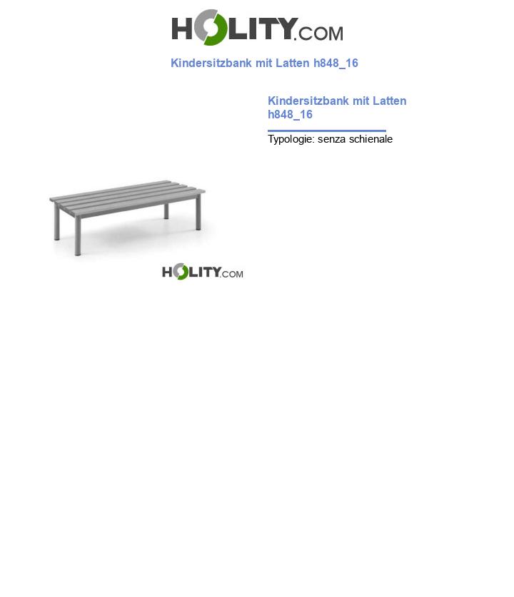 Kindersitzbank mit Latten h848_16