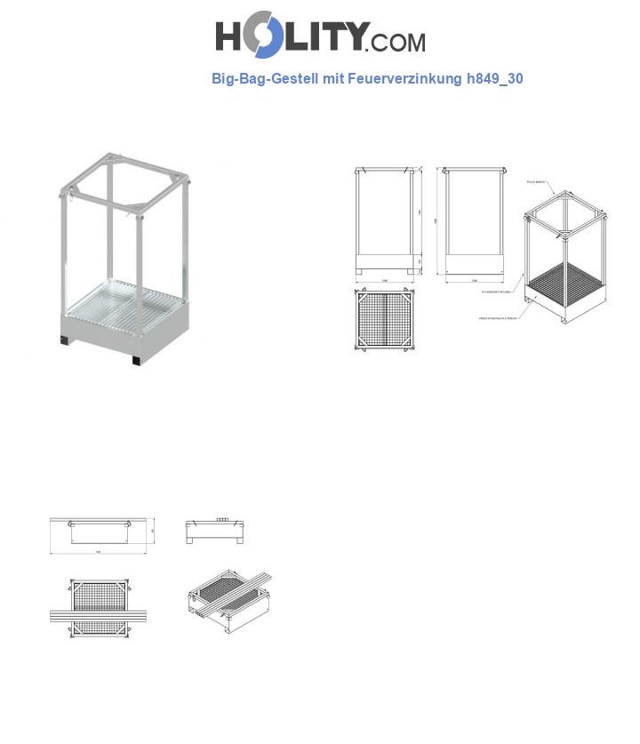 Big-Bag-Gestell mit Feuerverzinkung h849_30