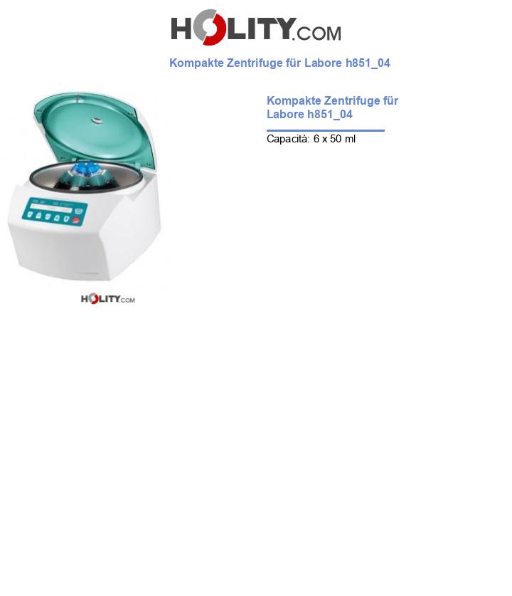 Kompakte Zentrifuge für Labore h851_04
