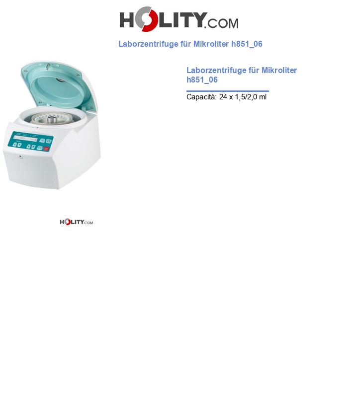 Laborzentrifuge für Mikroliter h851_06