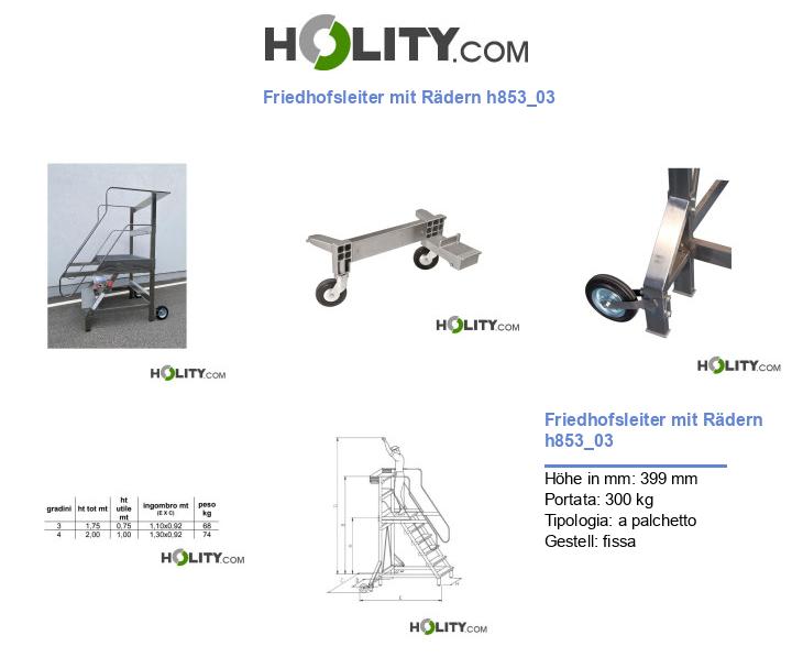 Friedhofsleiter mit Rädern h853_03
