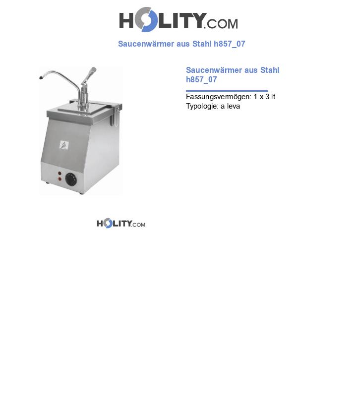 Saucenwärmer aus Stahl h857_07