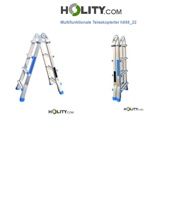 Multifunktionale Teleskopleiter h858_22