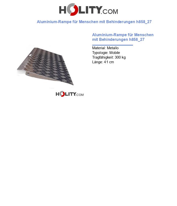 Aluminium-Rampe für Menschen mit Behinderungen h858_27
