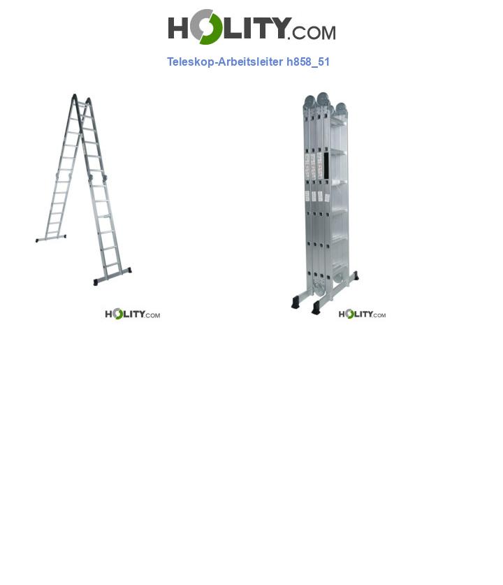 Teleskop-Arbeitsleiter h858_51
