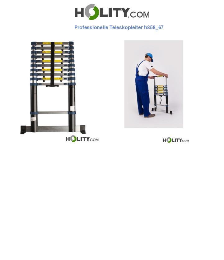Professionelle Teleskopleiter h858_67
