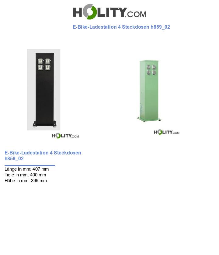 E-Bike-Ladestation 4 Steckdosen h859_02