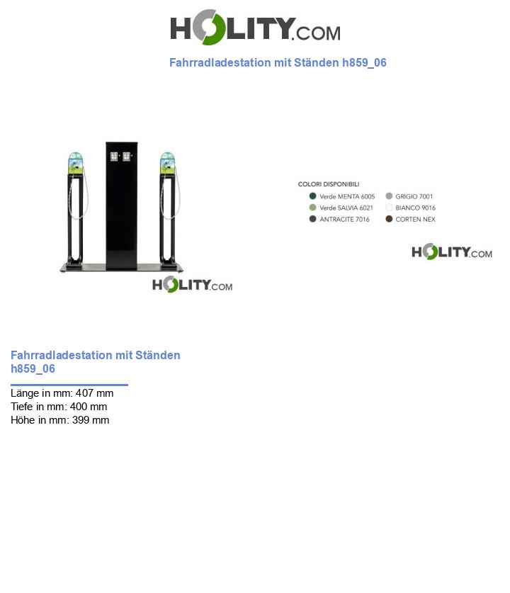 Fahrradladestation mit Ständen h859_06