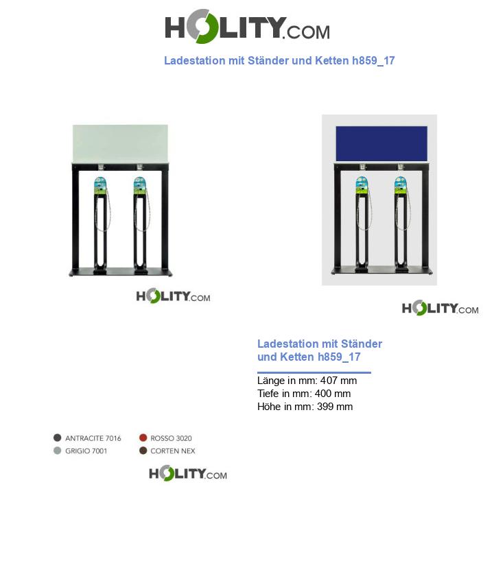Ladestation mit Ständer und Ketten h859_17