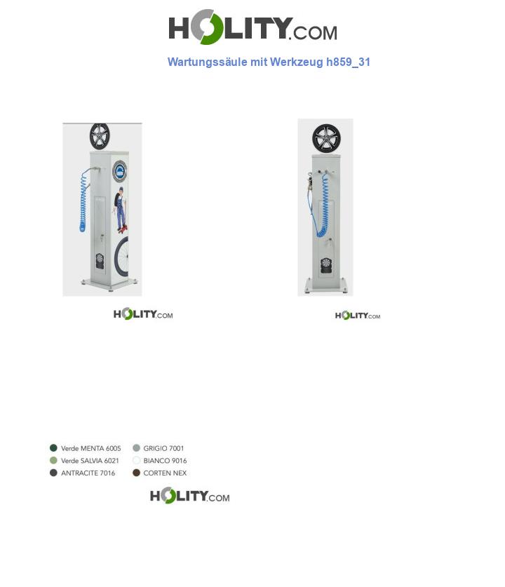 Wartungssäule mit Werkzeug h859_31
