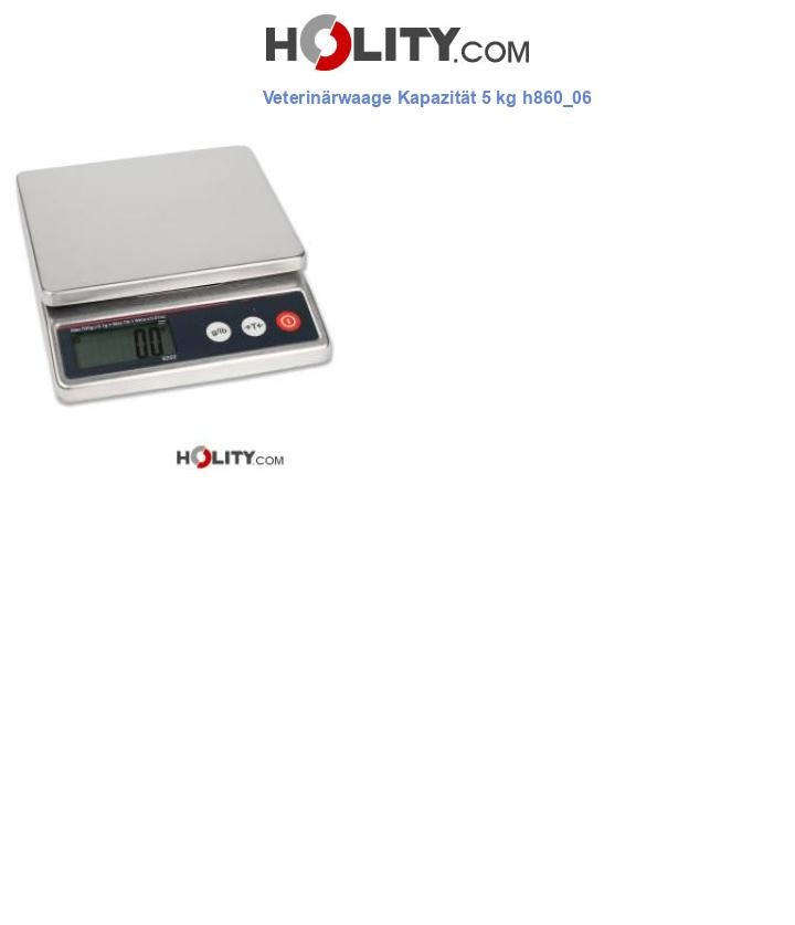 Veterinärwaage Kapazität 5 kg h860_06