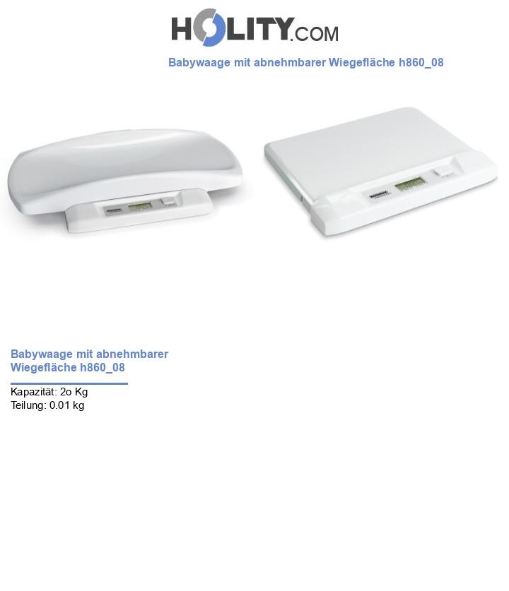 Babywaage mit abnehmbarer Wiegefläche h860_08