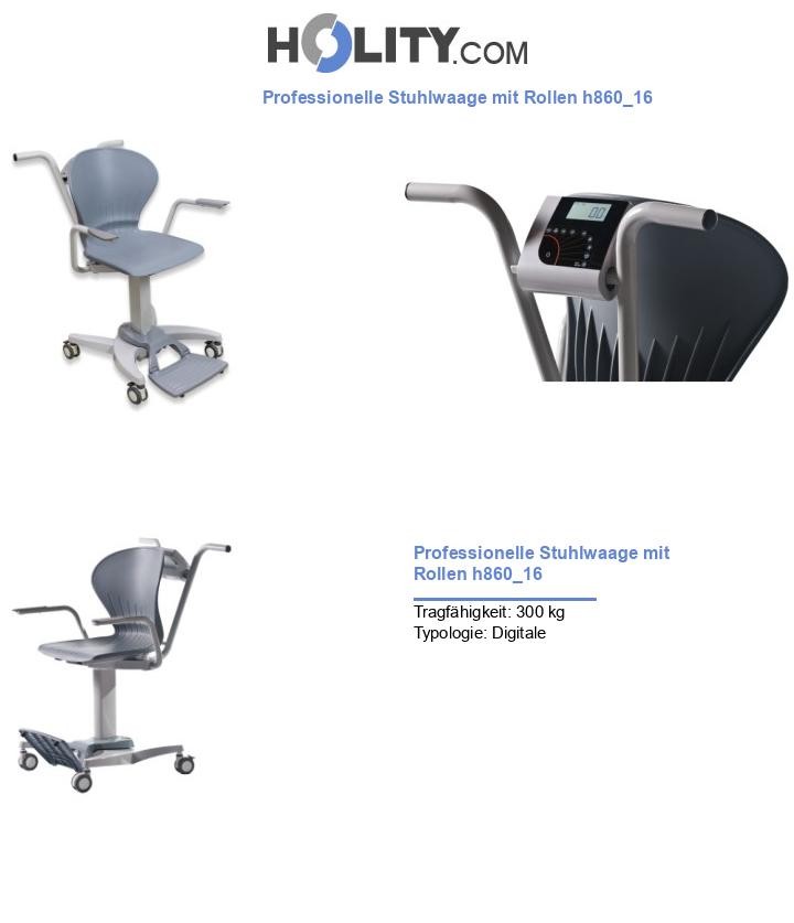 Professionelle Stuhlwaage mit Rollen h860_16