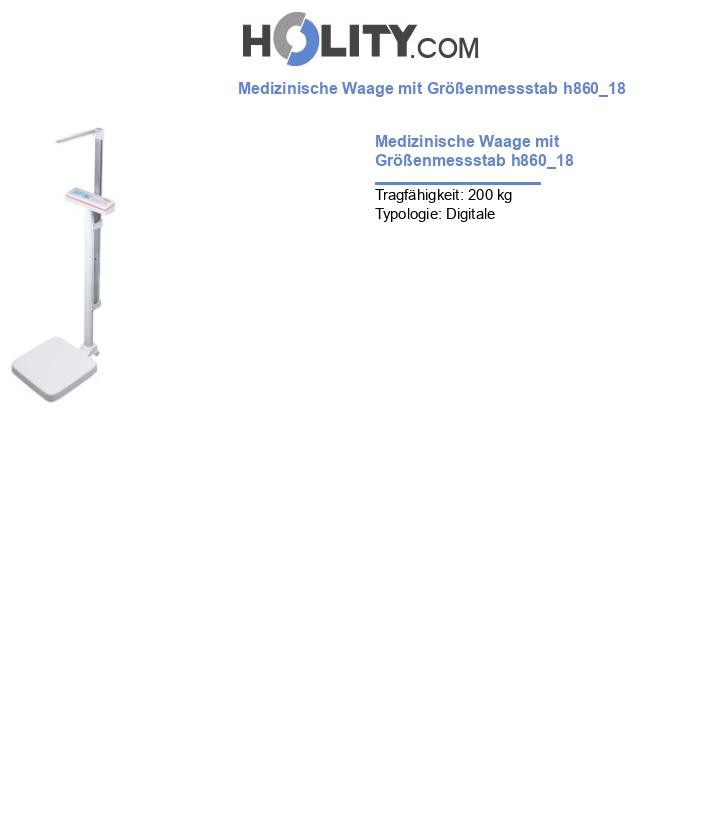 Medizinische Waage mit Größenmessstab h860_18