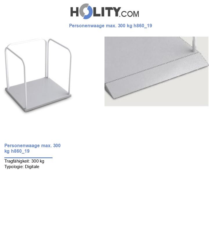 Personenwaage max. 300 kg h860_19