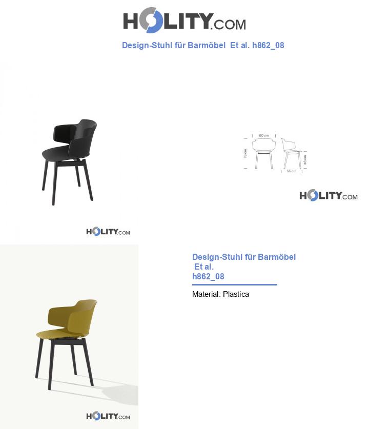 Design-Stuhl für Barmöbel  Et al. h862_08