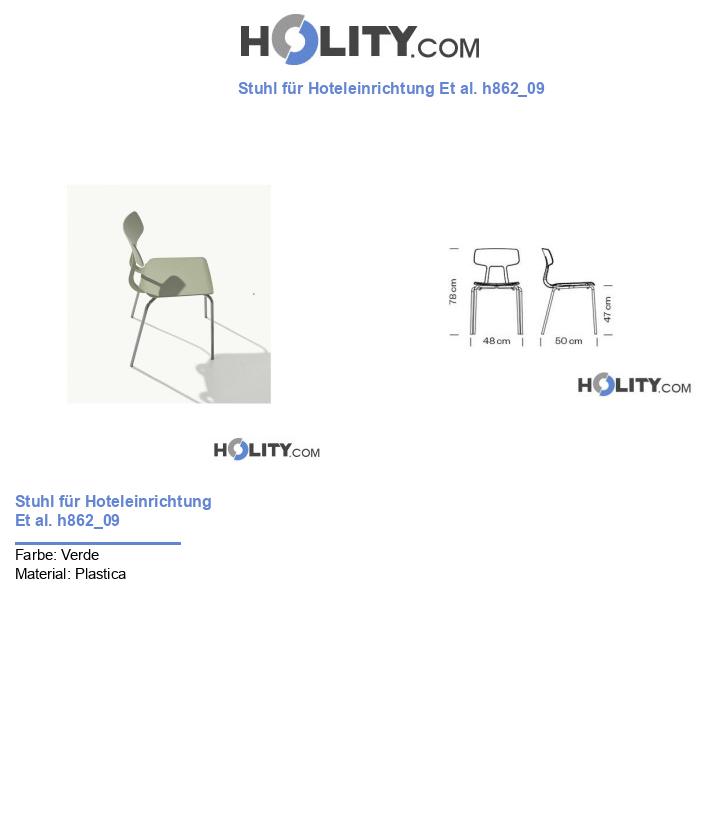 Stuhl für Hoteleinrichtung Et al. h862_09