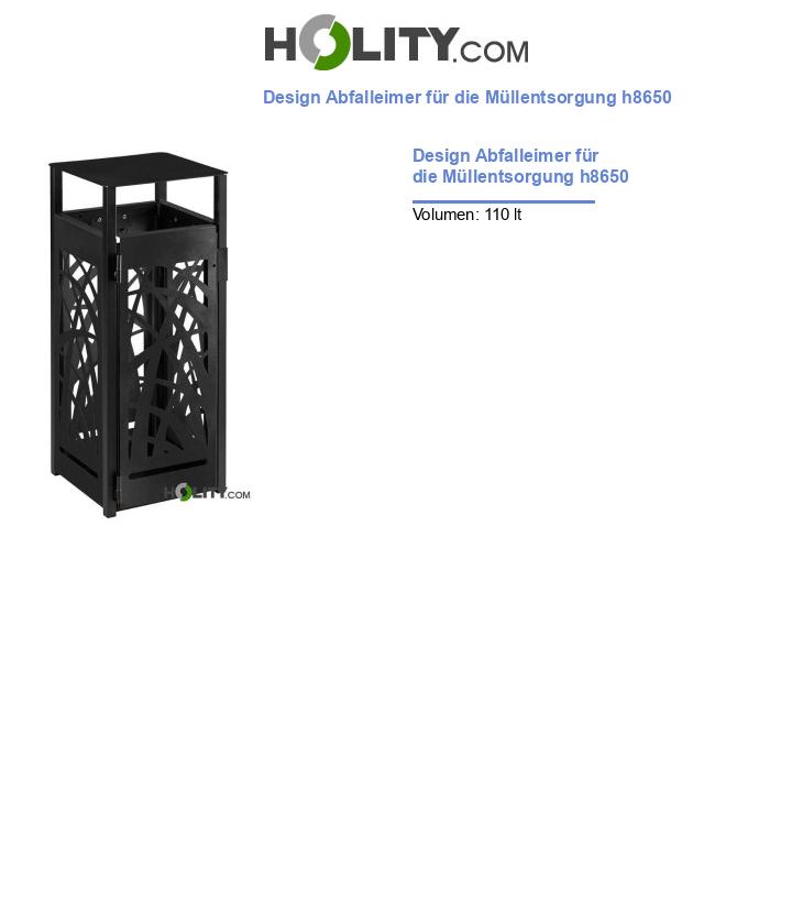 Design Abfalleimer für die Müllentsorgung h8650