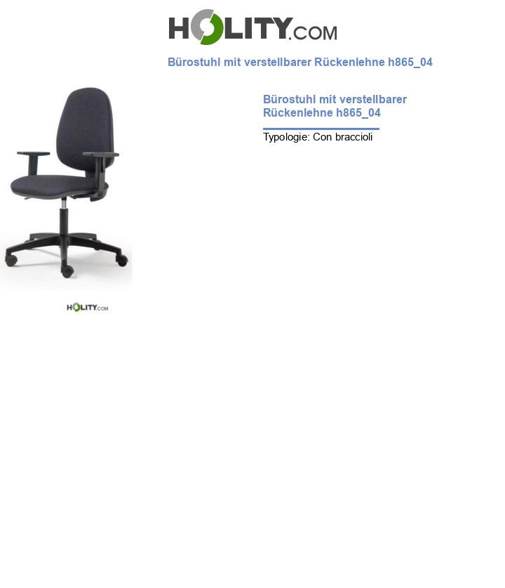 Bürostuhl mit verstellbarer Rückenlehne h865_04