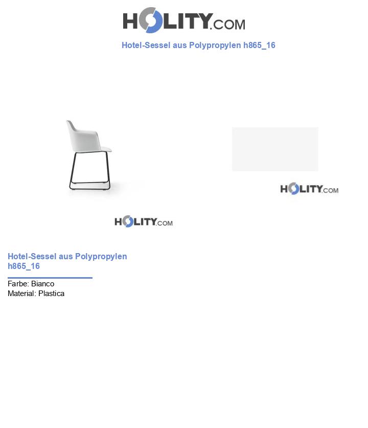 Hotel-Sessel aus Polypropylen h865_16