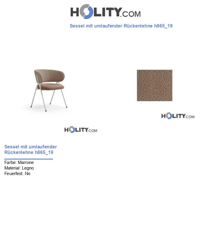 Sessel mit umlaufender Rückenlehne h865_19