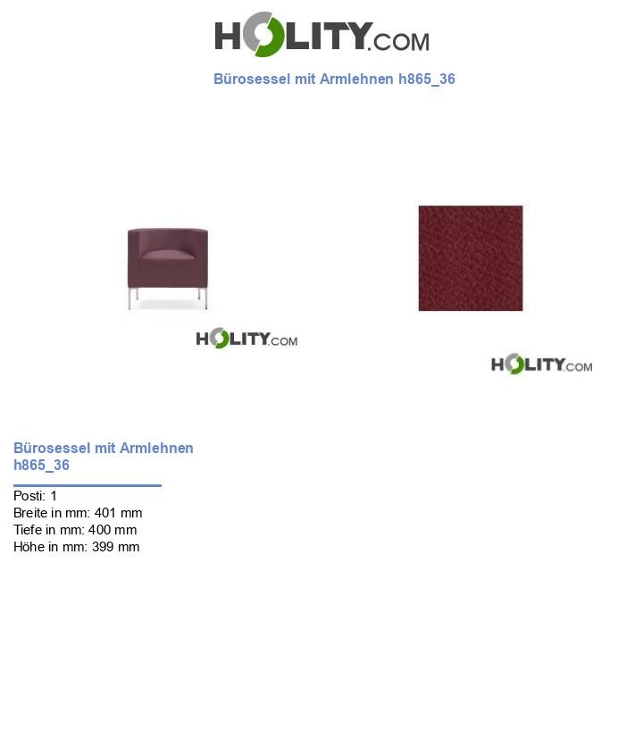 Bürosessel mit Armlehnen h865_36