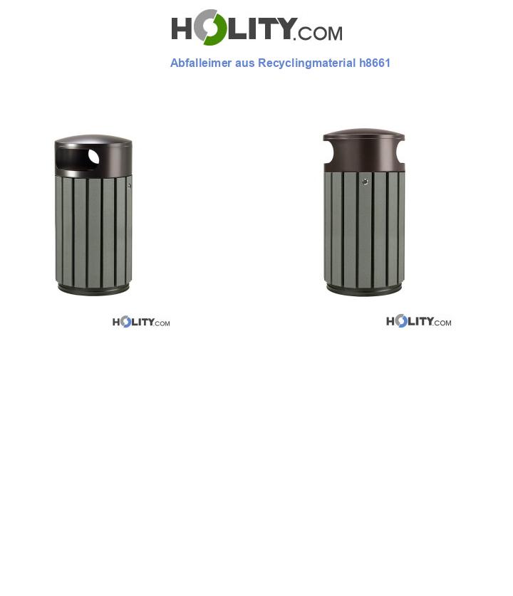 Abfalleimer aus Recyclingmaterial h8661