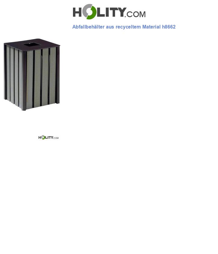 Abfallbehälter aus recyceltem Material h8662