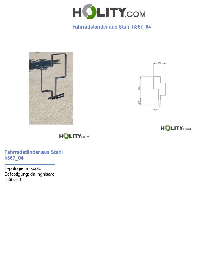 Fahrradständer aus Stahl h867_04