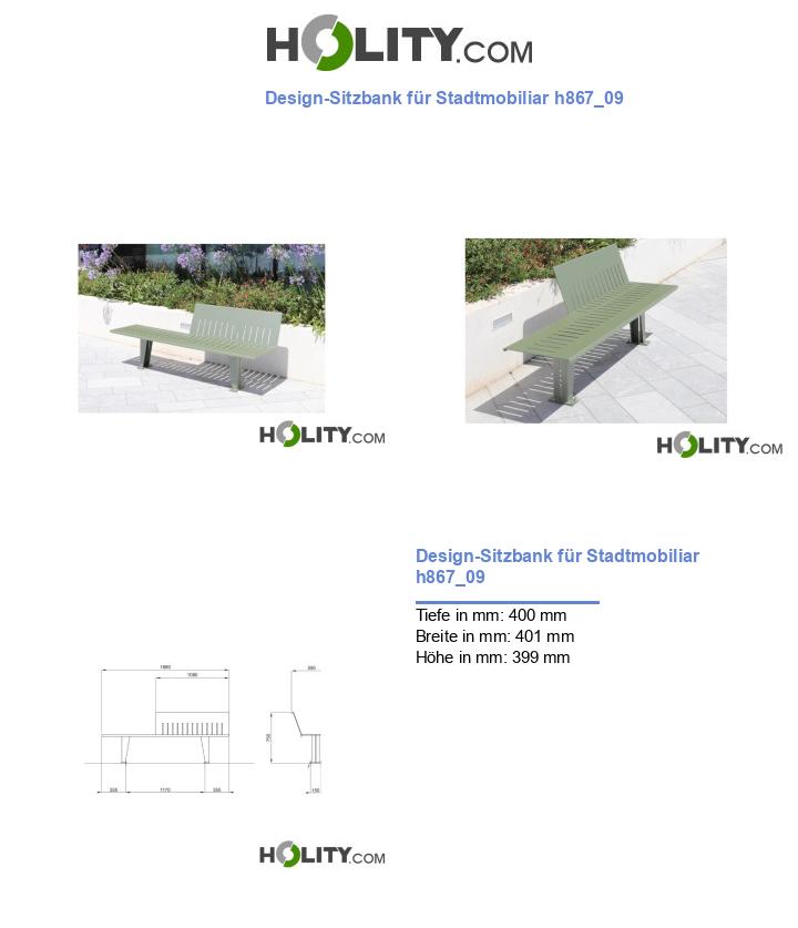 Design-Sitzbank für Stadtmobiliar h867_09