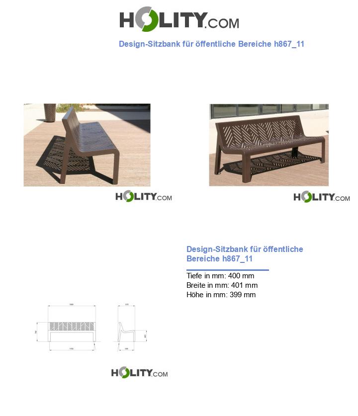 Design-Sitzbank für öffentliche Bereiche h867_11