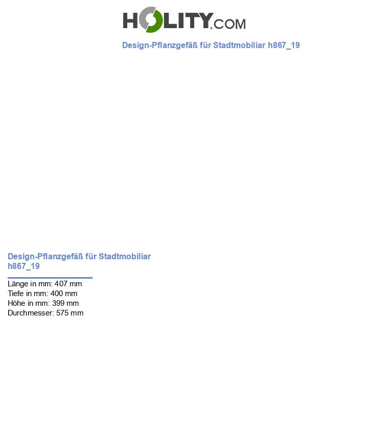 Design-Pflanzgefäß für Stadtmobiliar h867_19