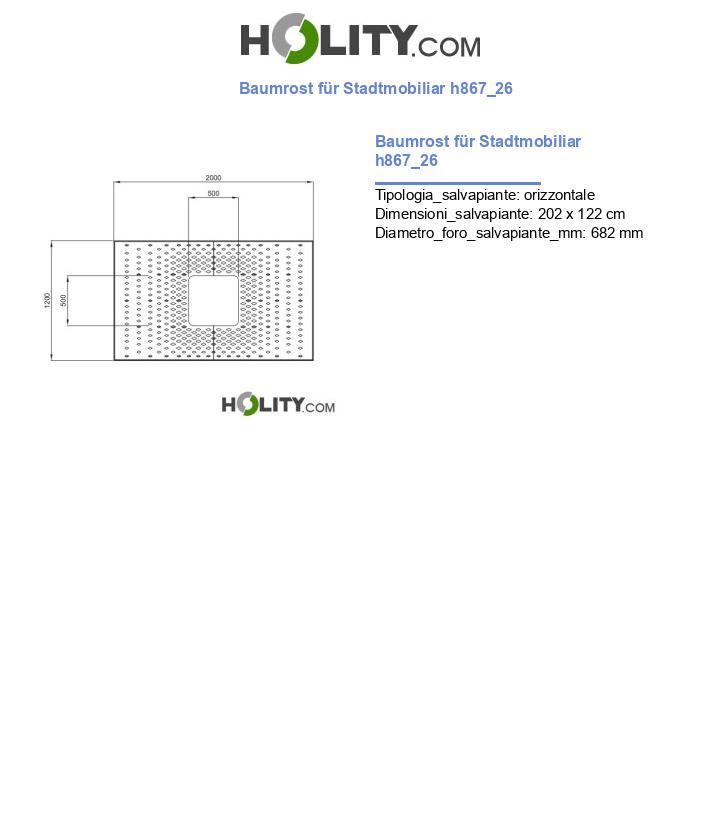 Baumrost für Stadtmobiliar h867_26