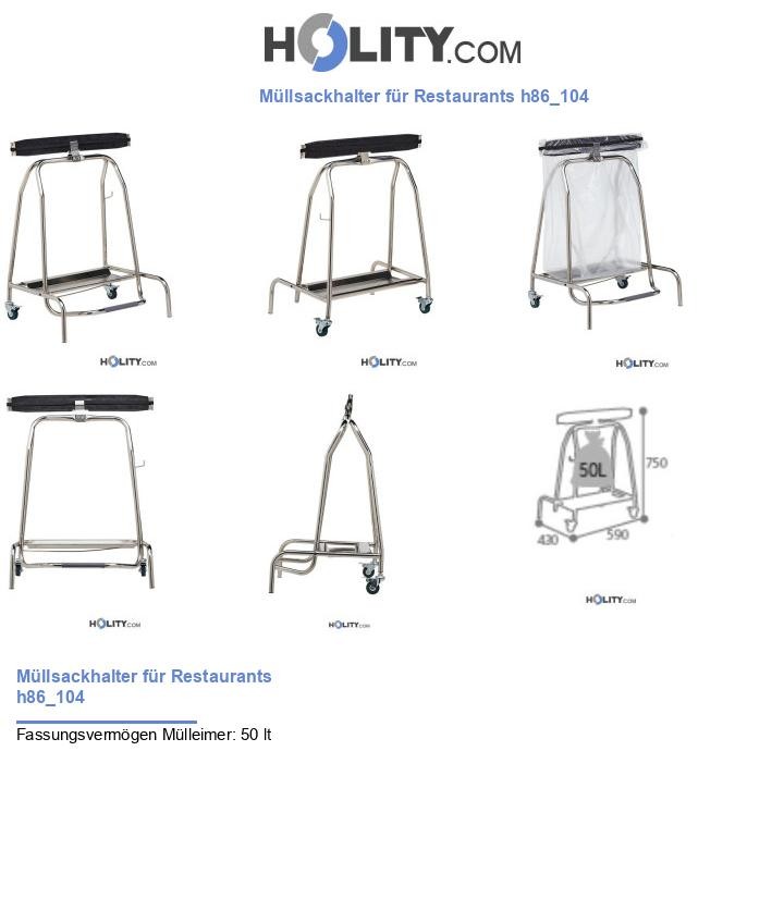 Müllsackhalter für Restaurants h86_104