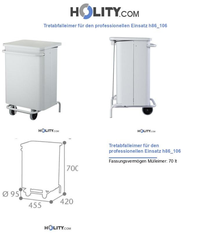 Tretabfalleimer für den professionellen Einsatz h86_106