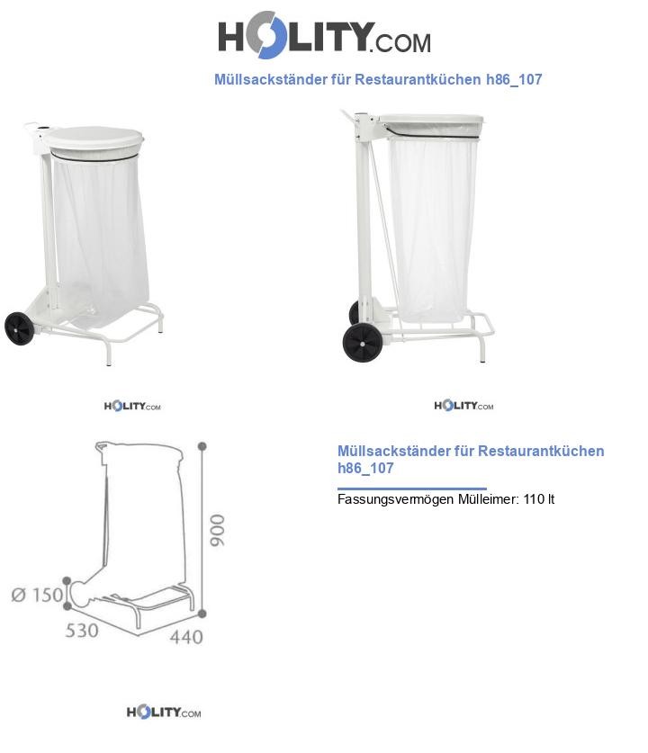 Müllsackständer für Restaurantküchen h86_107