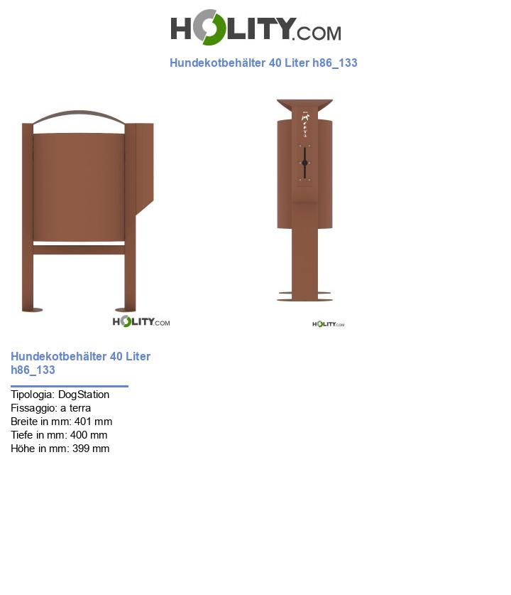 Hundekotbehälter 40 Liter h86_133