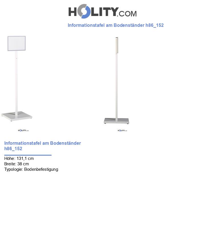 Informationstafel am Bodenständer h86_152