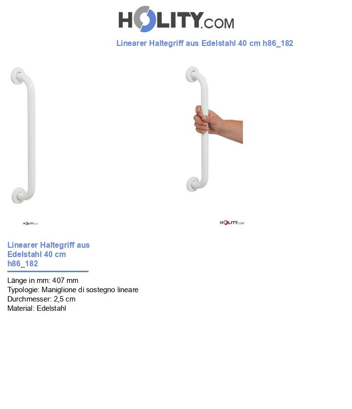 Linearer Haltegriff aus Edelstahl 40 cm h86_182