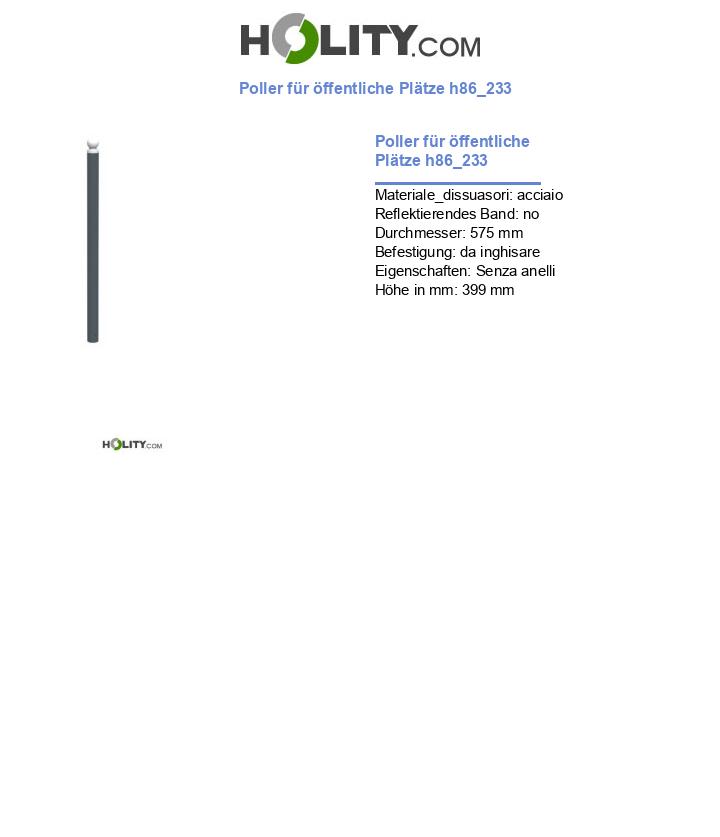Poller für öffentliche Plätze h86_233