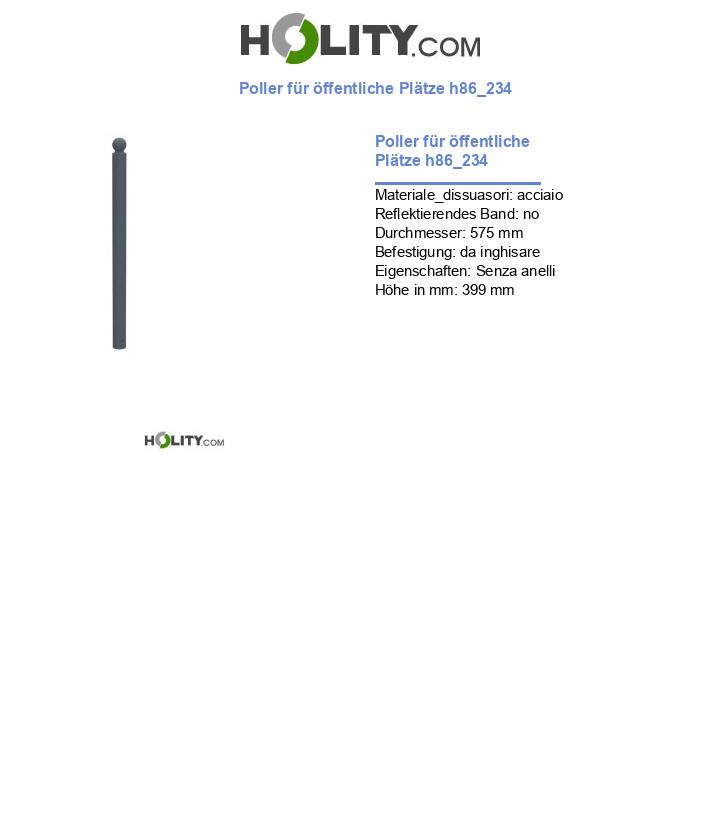 Poller für öffentliche Plätze h86_234