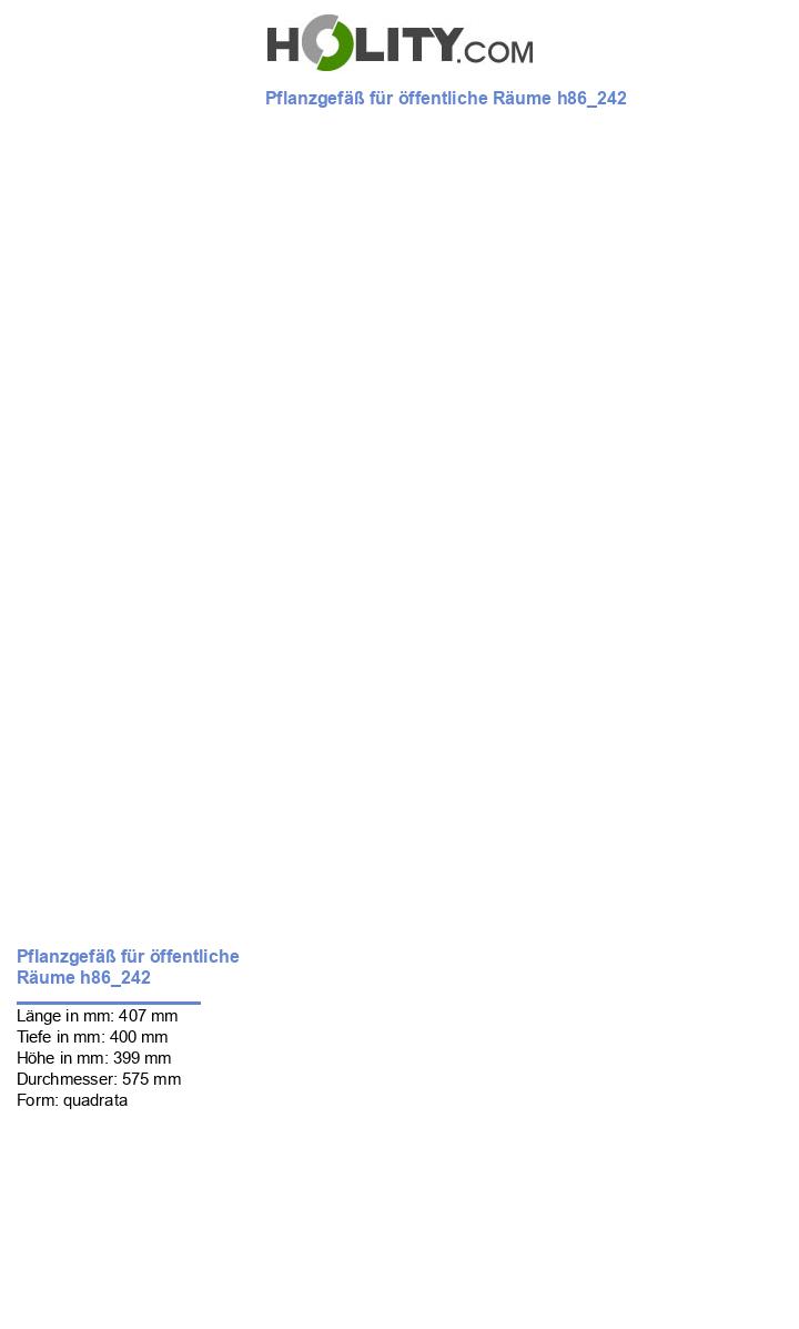 Pflanzgefäß für öffentliche Räume h86_242