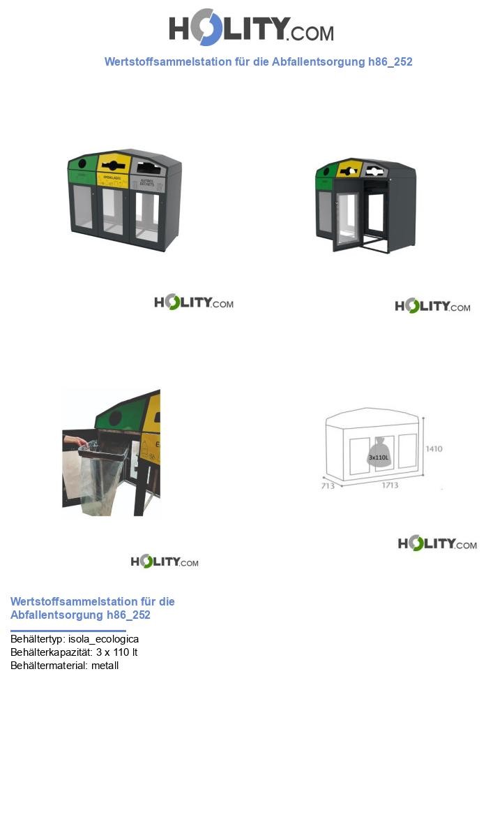 Wertstoffsammelstation für die Abfallentsorgung h86_252