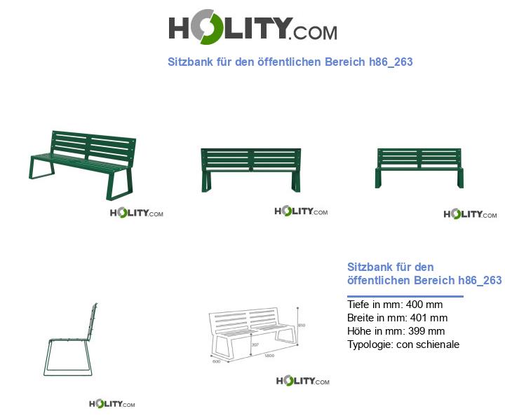 Sitzbank für den öffentlichen Bereich h86_263
