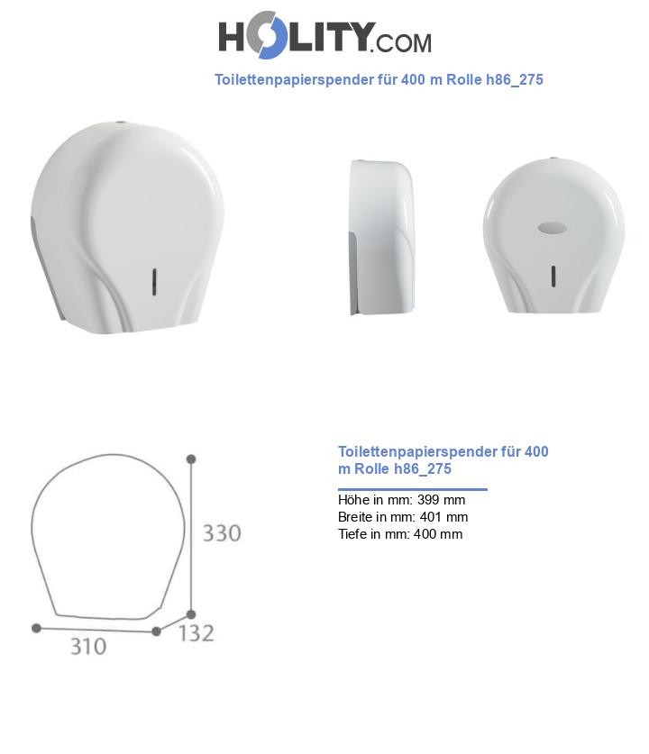 Toilettenpapierspender für 400 m Rolle h86_275