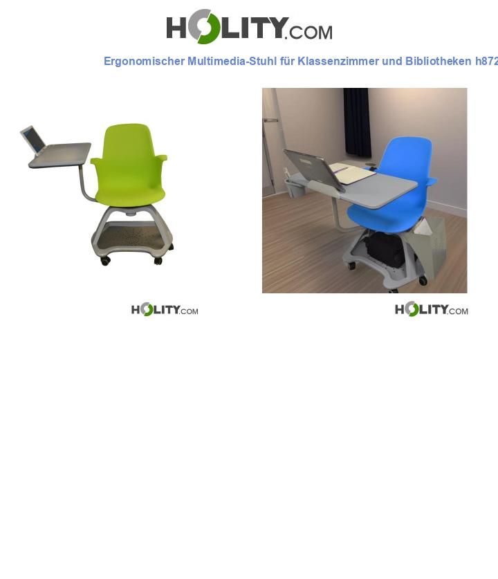 Ergonomischer Multimedia-Stuhl für Klassenzimmer und Bibliotheken h872_04